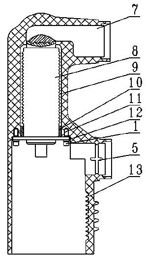 Vacuum circuit breaker solid-sealed polar pole