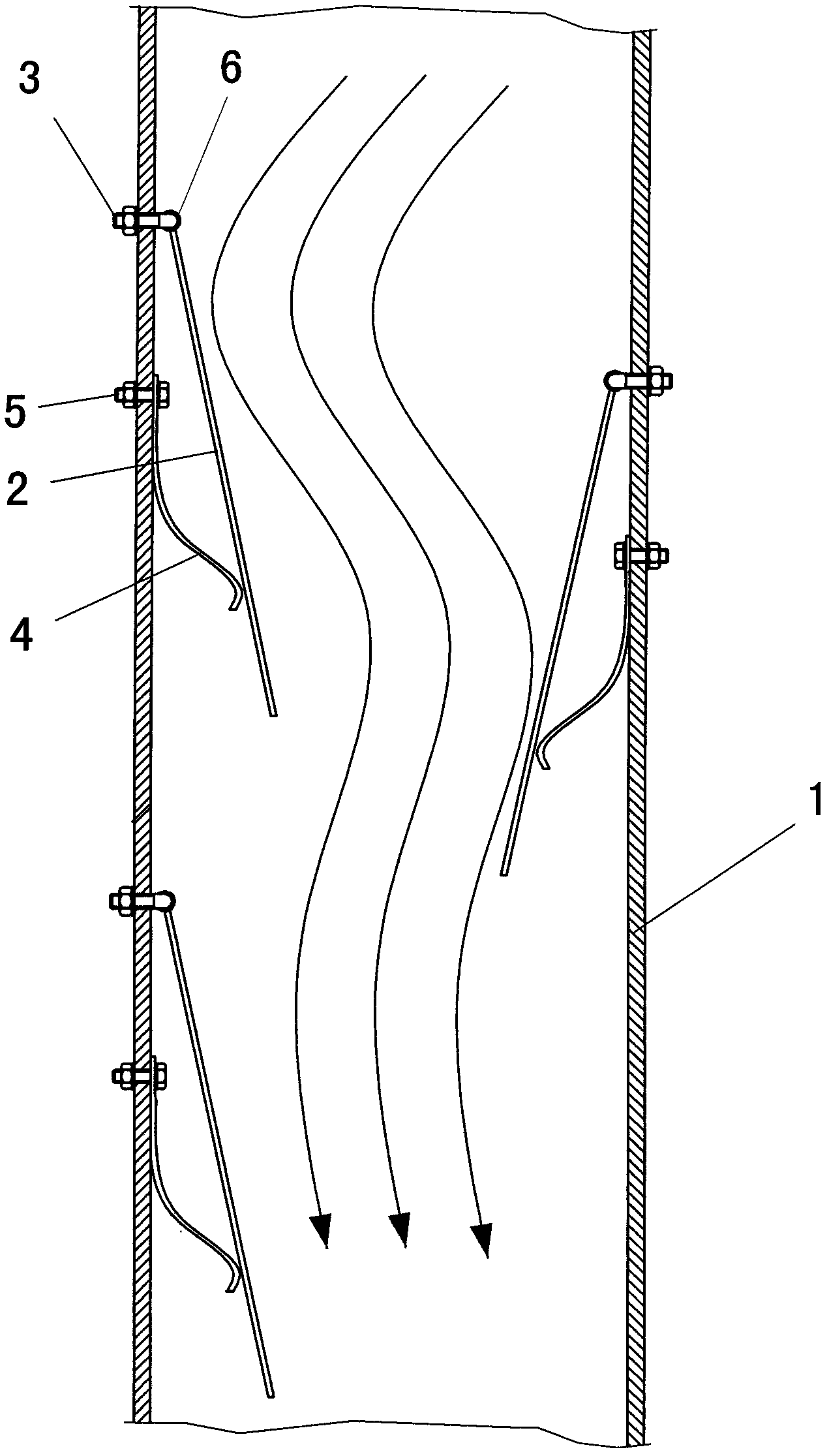 Chute with buffer function for loading and unloading bulk materials