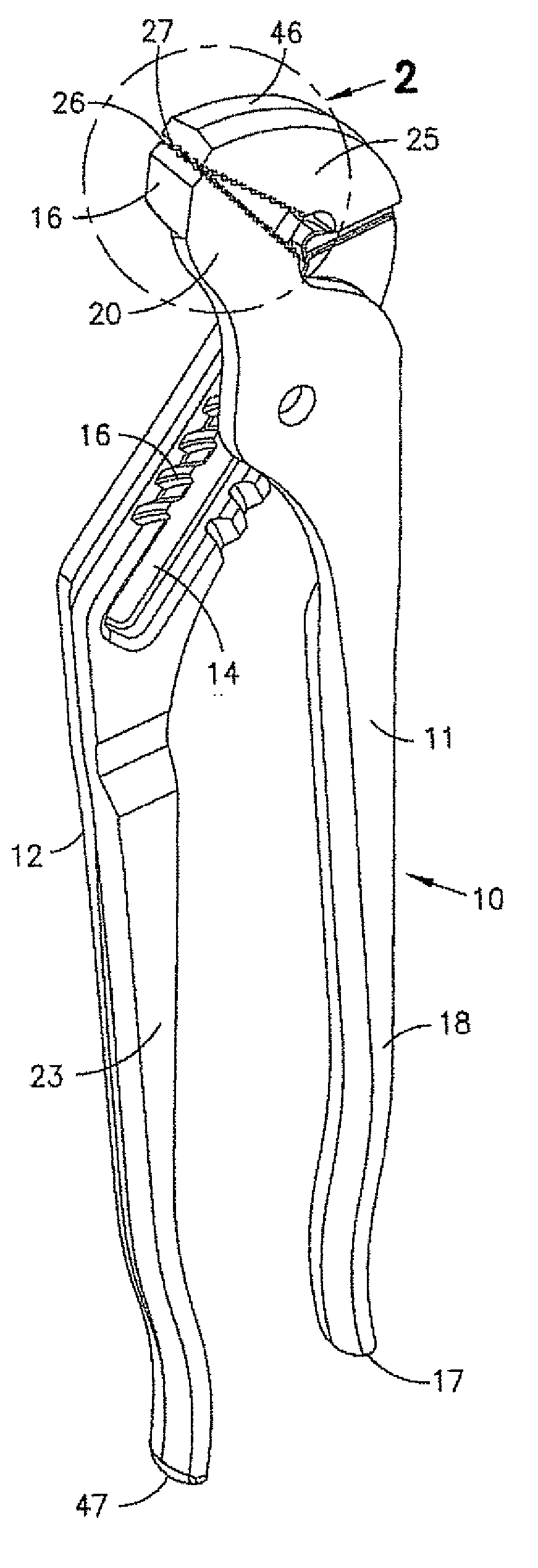 Torque grip slip force pliers