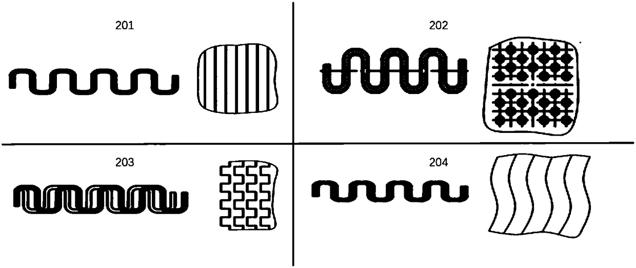 Dot-matrix type core based on bionics of tiny staggered alveolar heat exchanger and heat exchanger