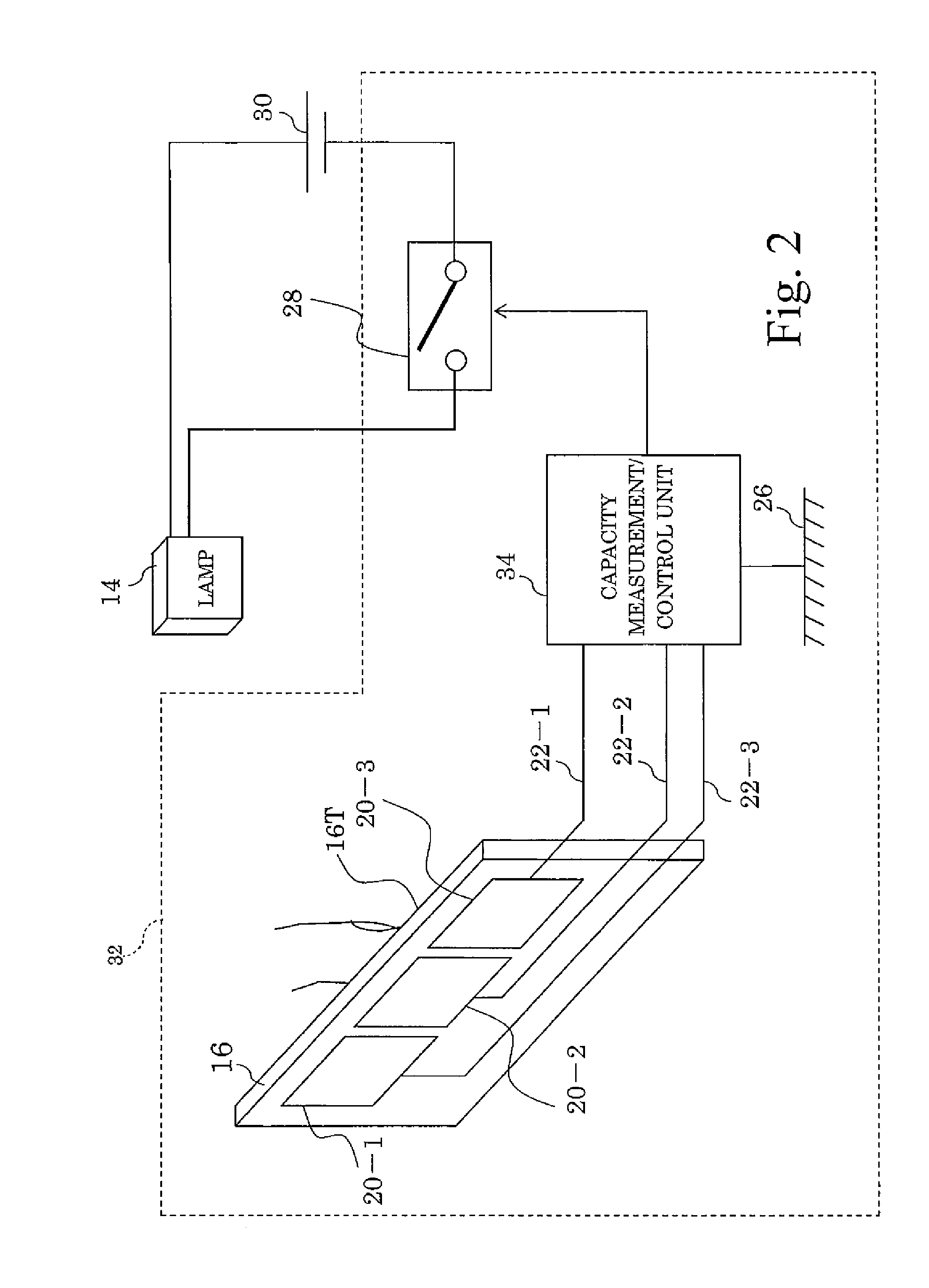 Vehicle accessory touch switch