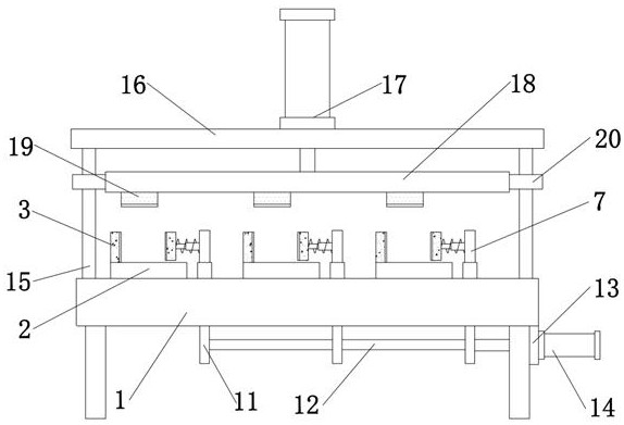 Aluminum profile cutting multi-station profile machining tool