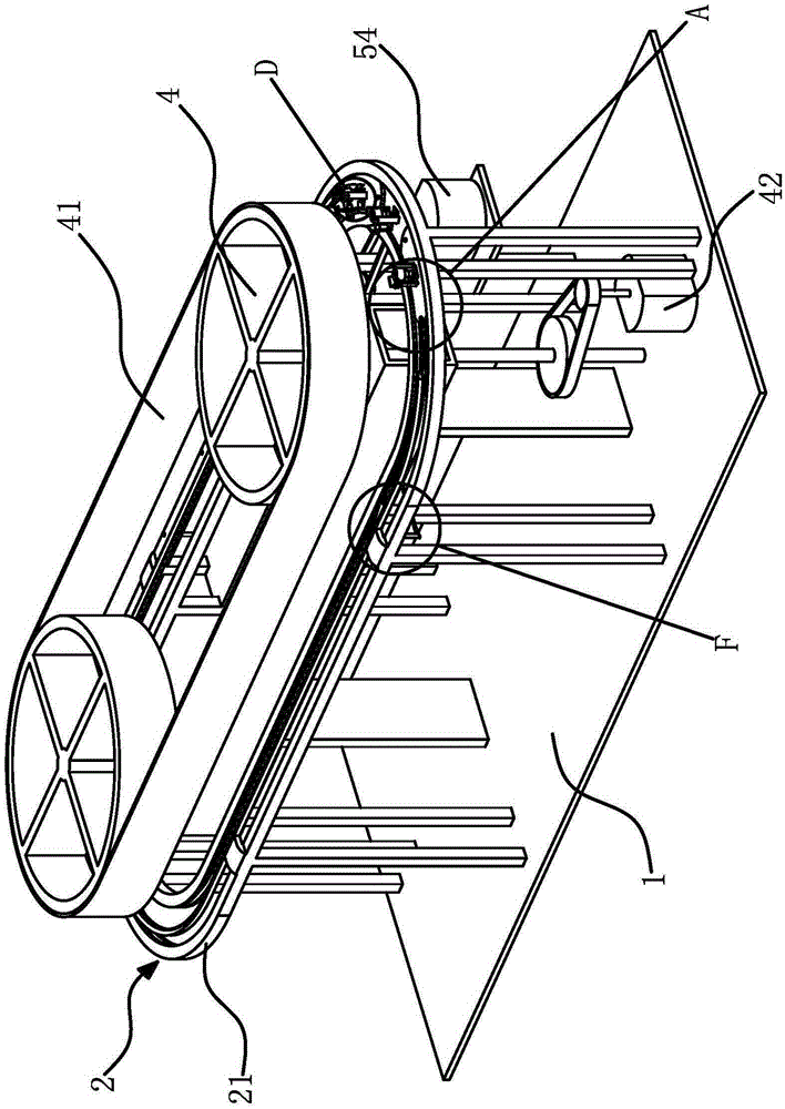 Automatic chopstick forming machine with rotating device