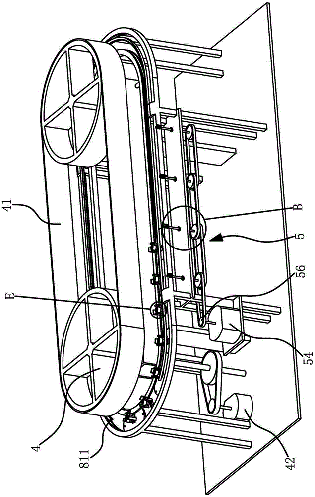 Automatic chopstick forming machine with rotating device