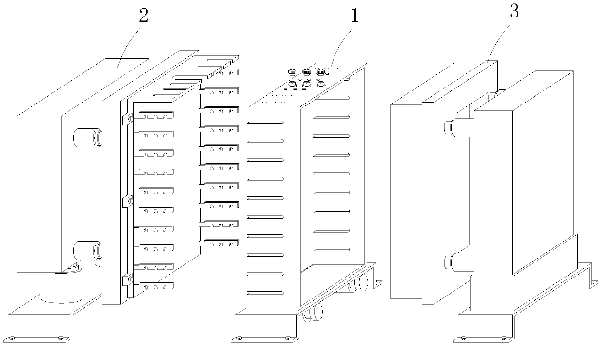 Molding equipment for high-rise building prefabricated wallboard part and machining method of molding equipment