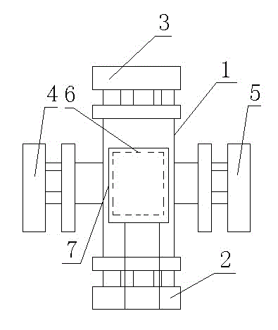 Six-side extrusion material anti-counterfeiting device