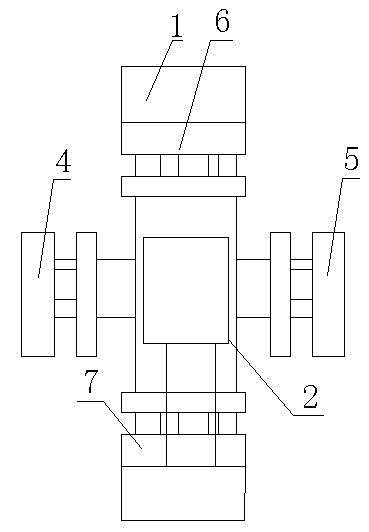 Six-side extrusion material anti-counterfeiting device