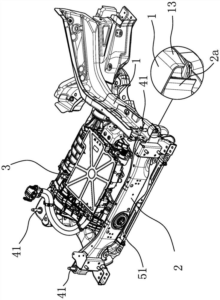 Automobile front suspension framework