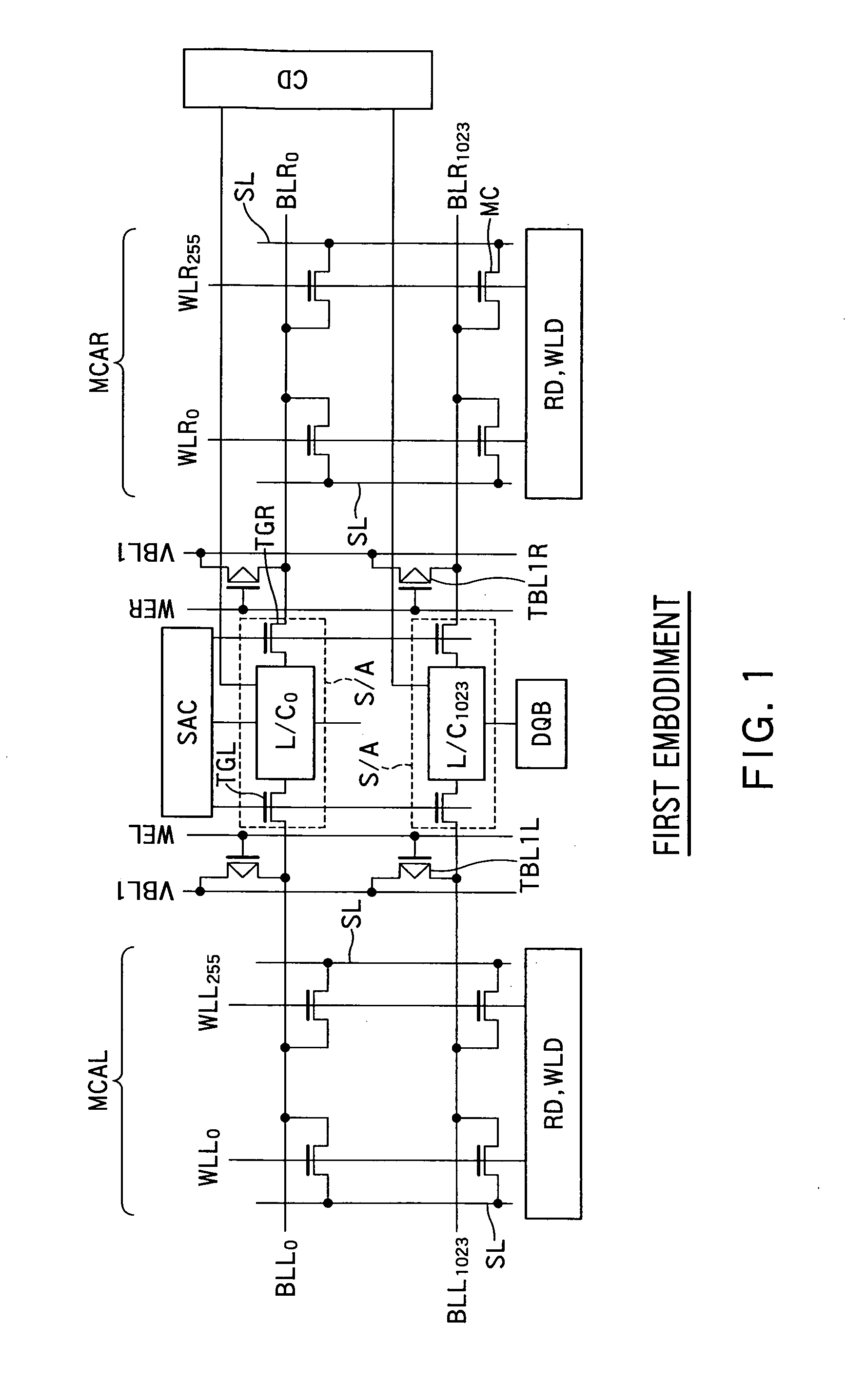 Method of driving a semiconductor memory device and a semiconductor memory device