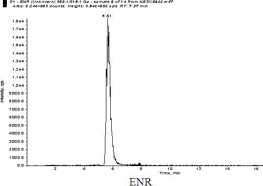 Detection method of quinolones residue in animal tissue