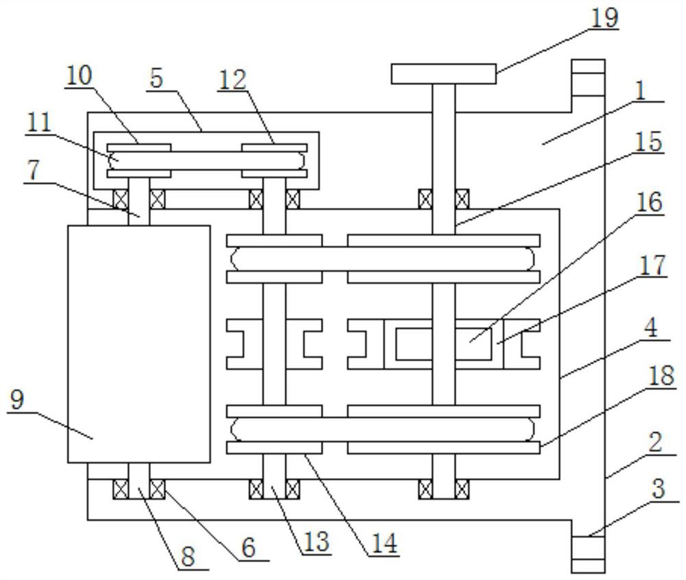 Driving rotating device for port edge friction type speed reducing mechanism