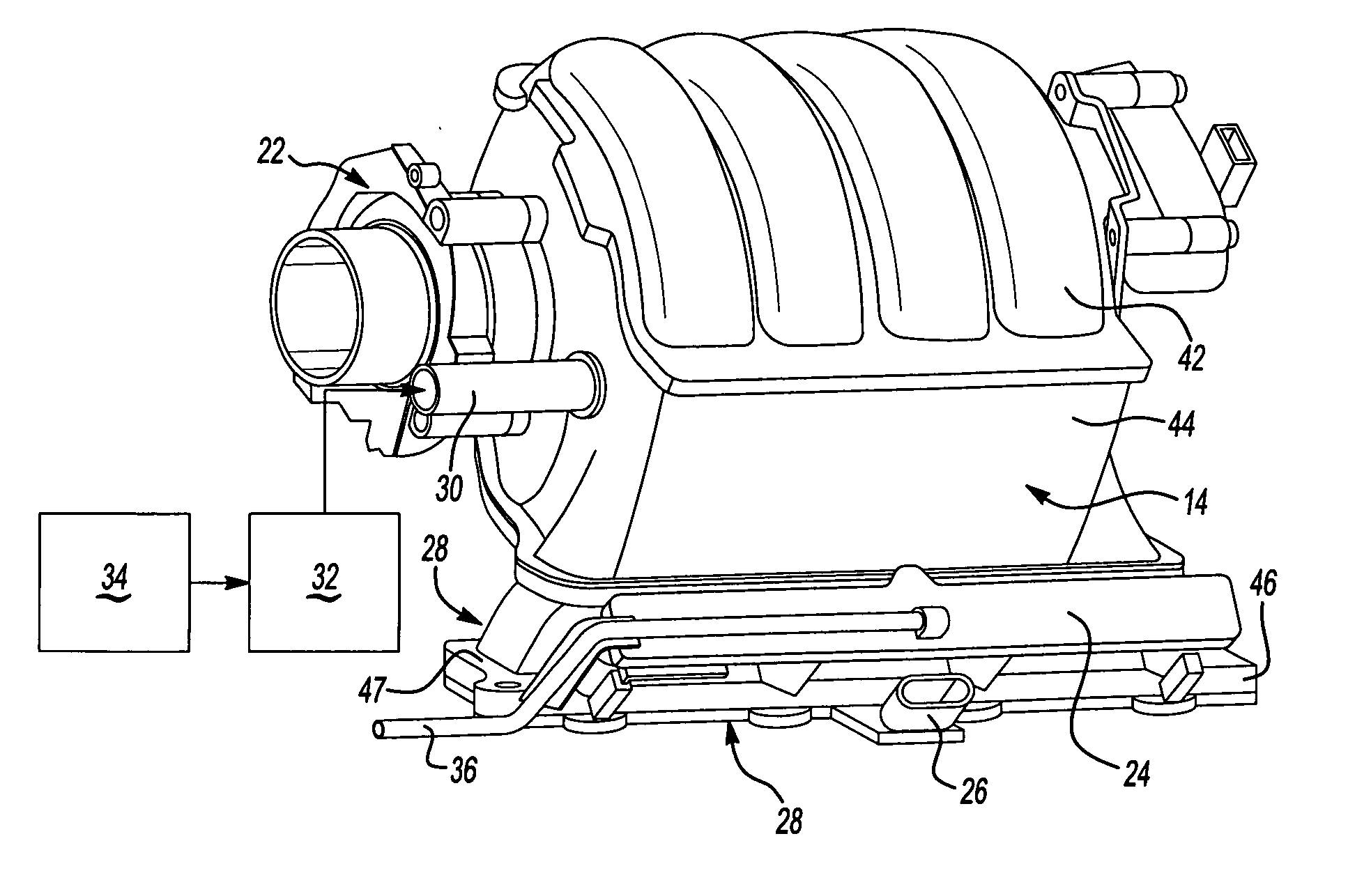 Modular intake manifold and integrated air intake system