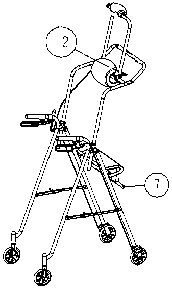 Traction and walking-aid vehicle