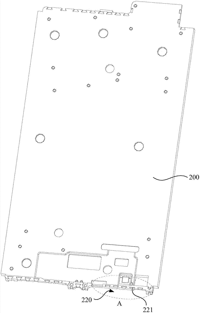 Metal middle frame processing technique, metal middle frame and electronic device