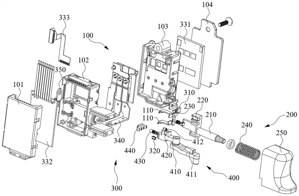 Brushless motor integrated control switch and electric tool