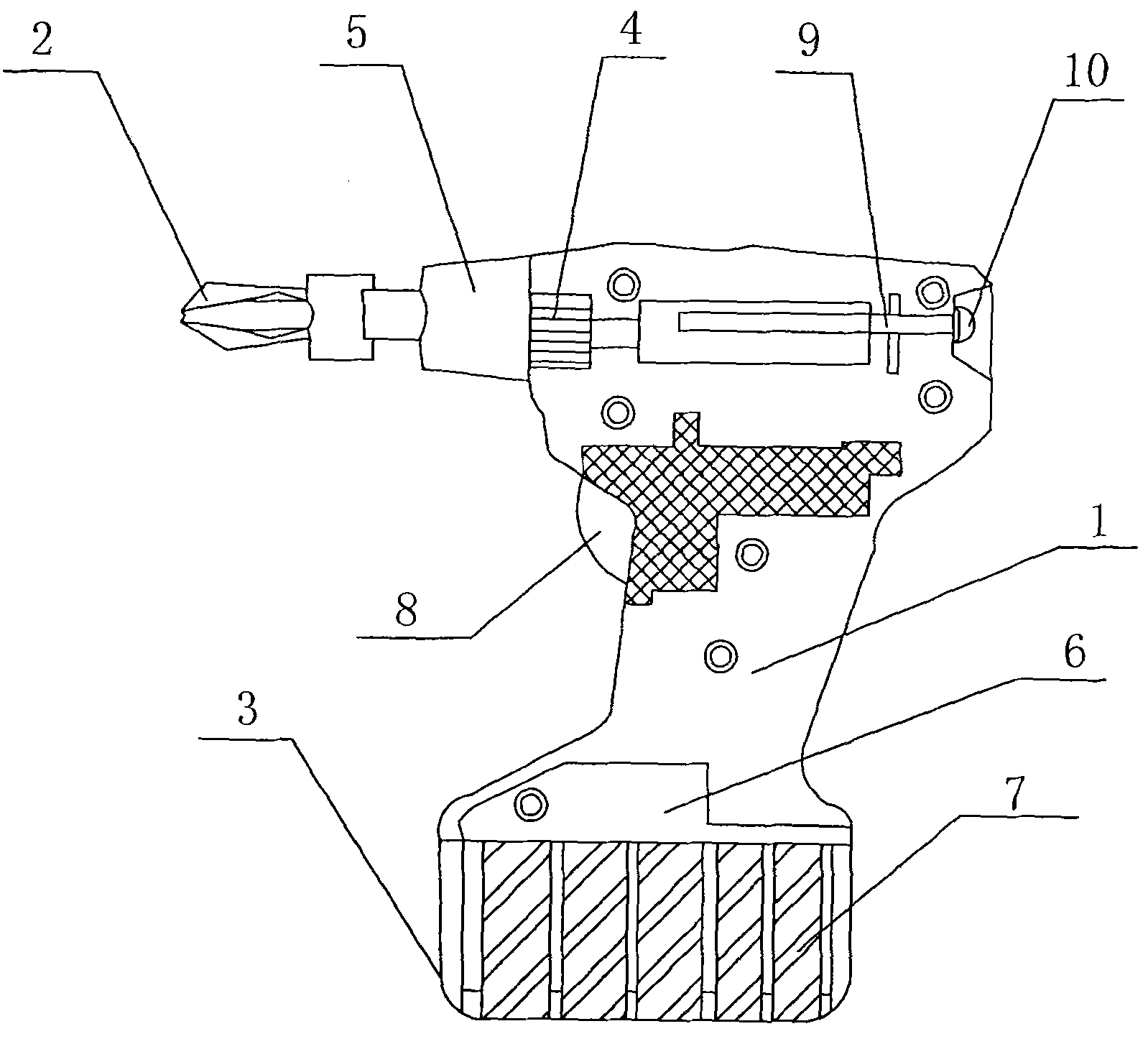 Rechargeable electric screw driver