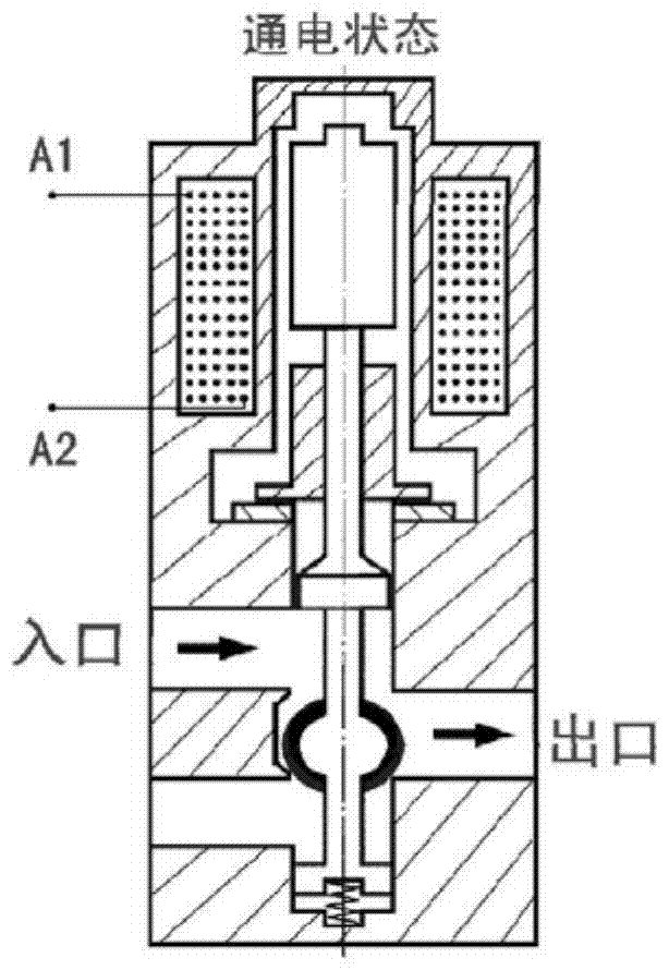 DC solenoid valve with triode type high and low level conversion circuit