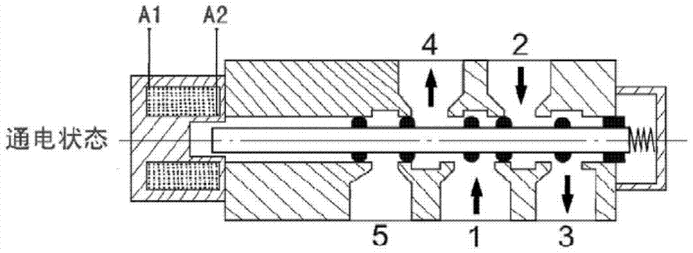 DC solenoid valve with triode type high and low level conversion circuit