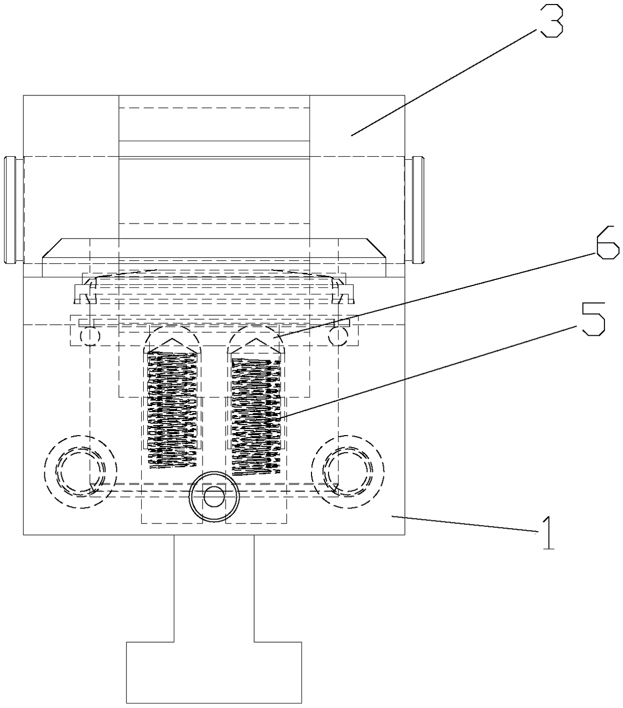 Large-travel mold clamping device