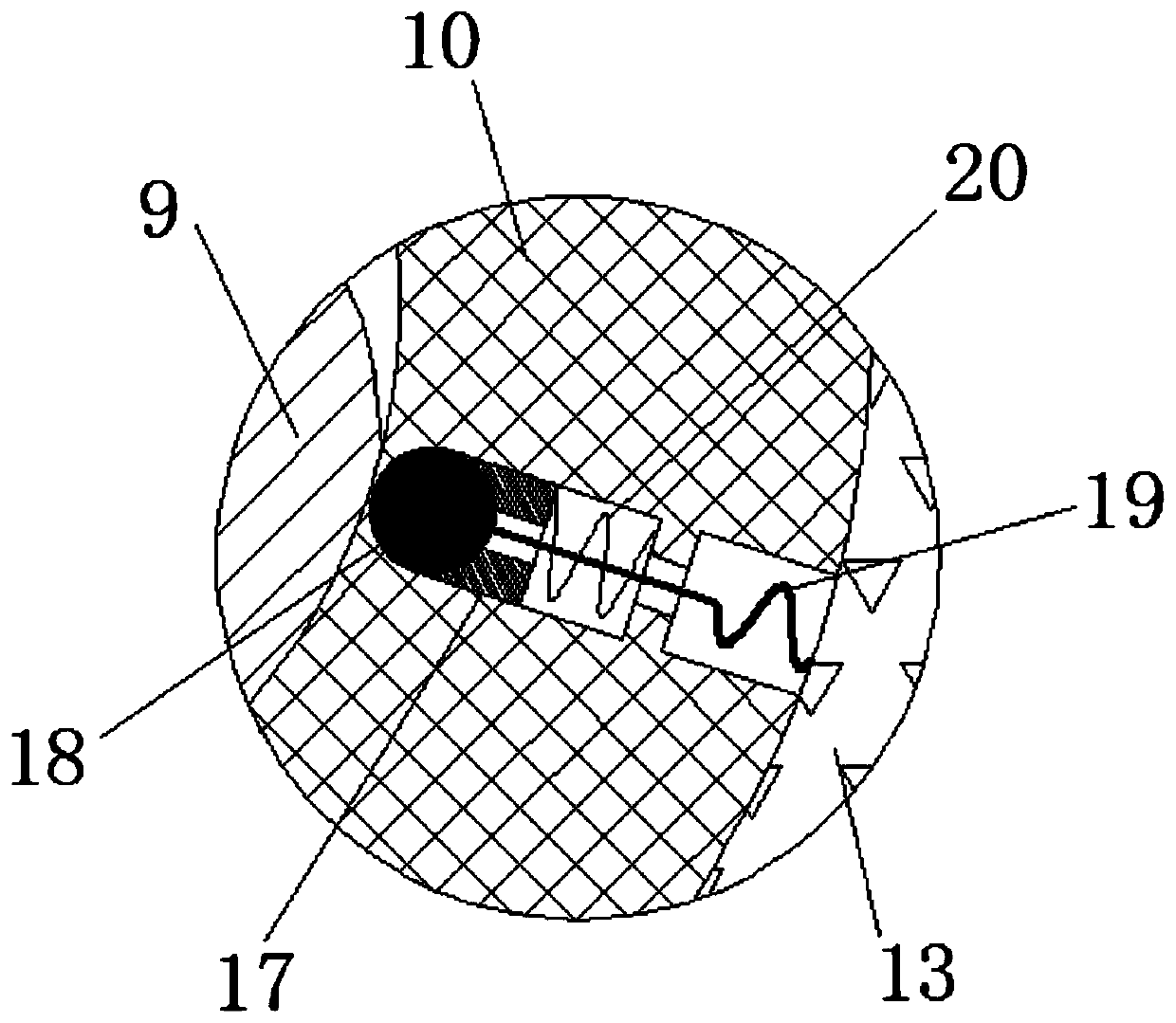 Fine grinding and extracting device for grain grinding