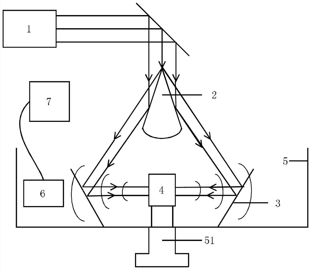 Photoacoustic tomography system combined with acoustical transmission reflector and imaging method thereof