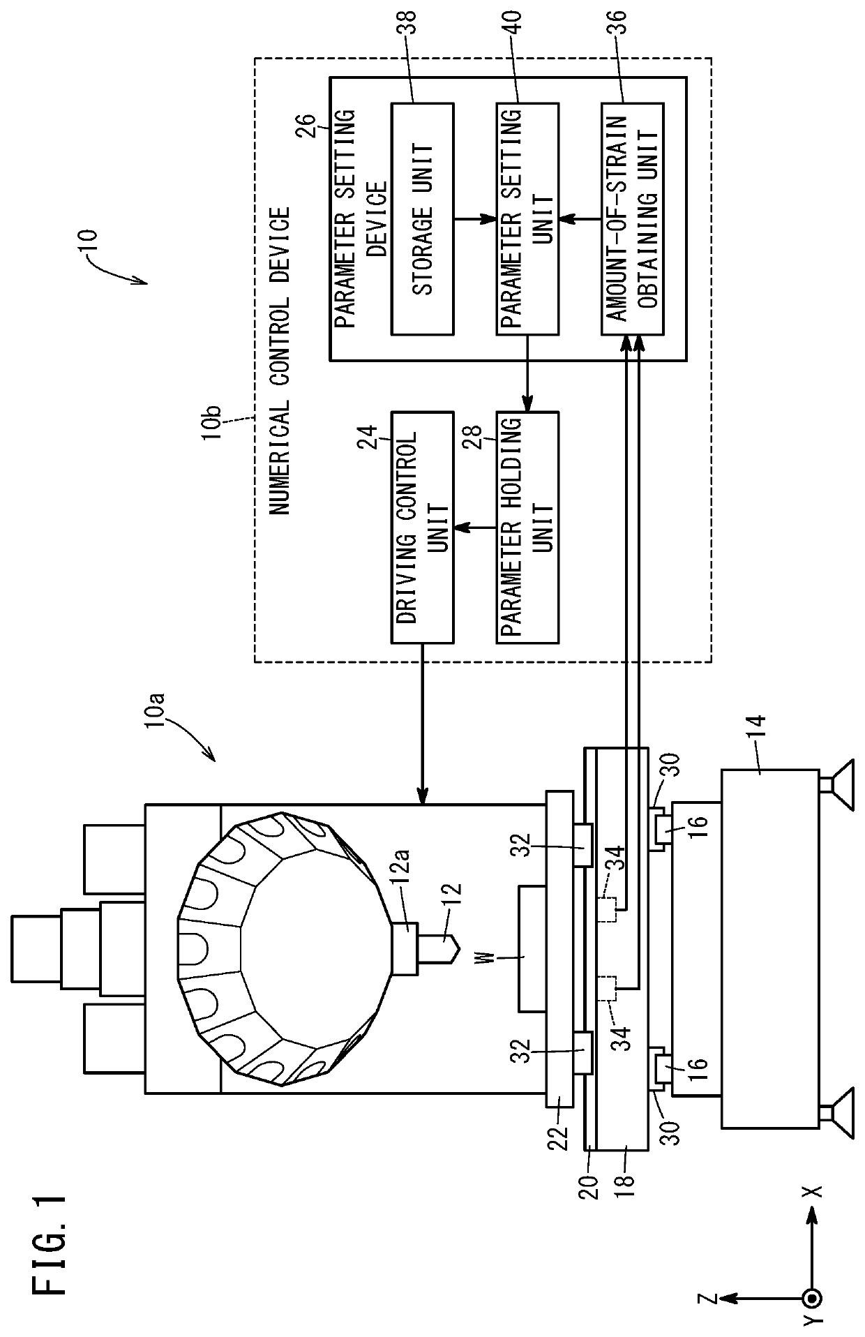 Parameter setting device, system, and parameter setting method