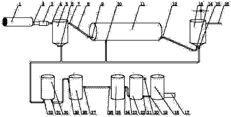 Modularized underground sewage treating system based on cylindrical precast element