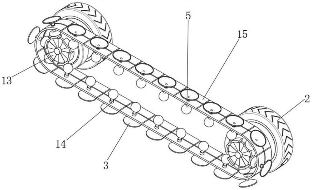 High-reliability adsorption type climbing robot and control method thereof