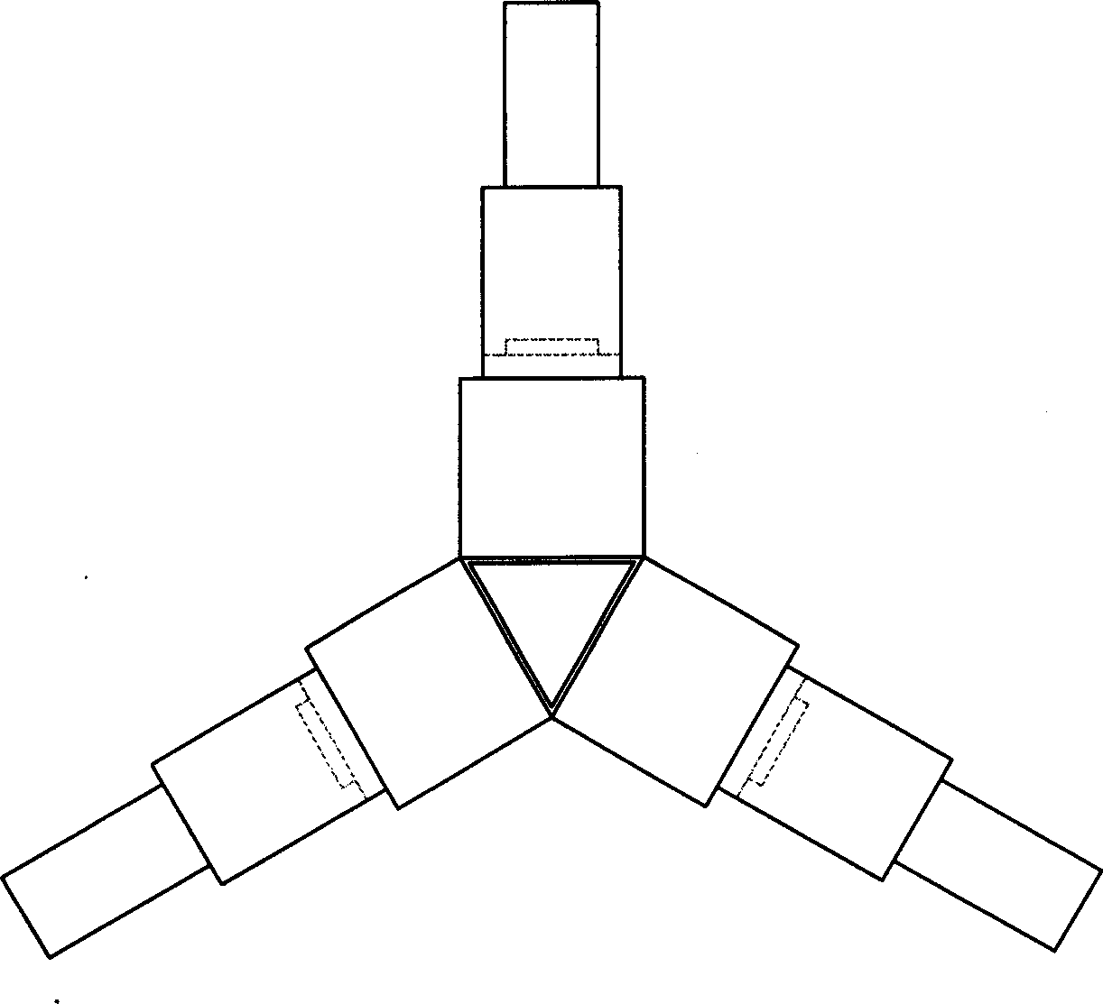 Gradient pushing and enlarging device