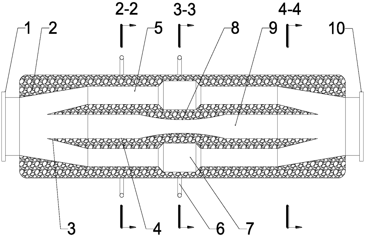 Fan silencer capable of measuring flow