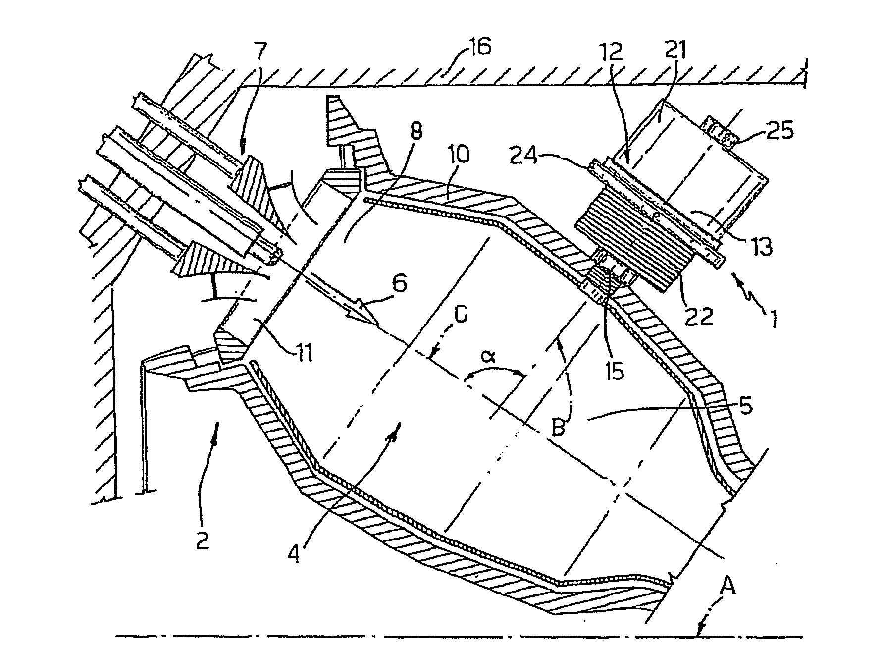 System for Damping Thermo-Acoustic Instability in a Combustor Device for a Gas Turbine