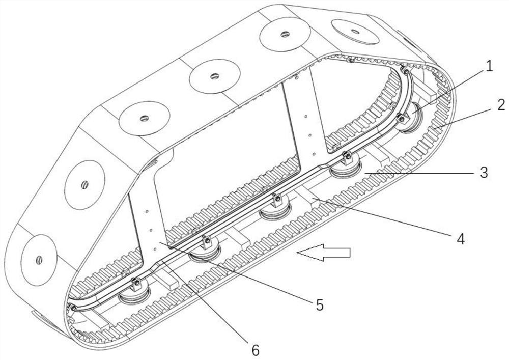 Composite adsorption crawler-type passive climbing mechanism