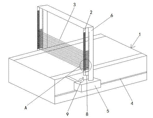 Technical cubic foam block cutting machine