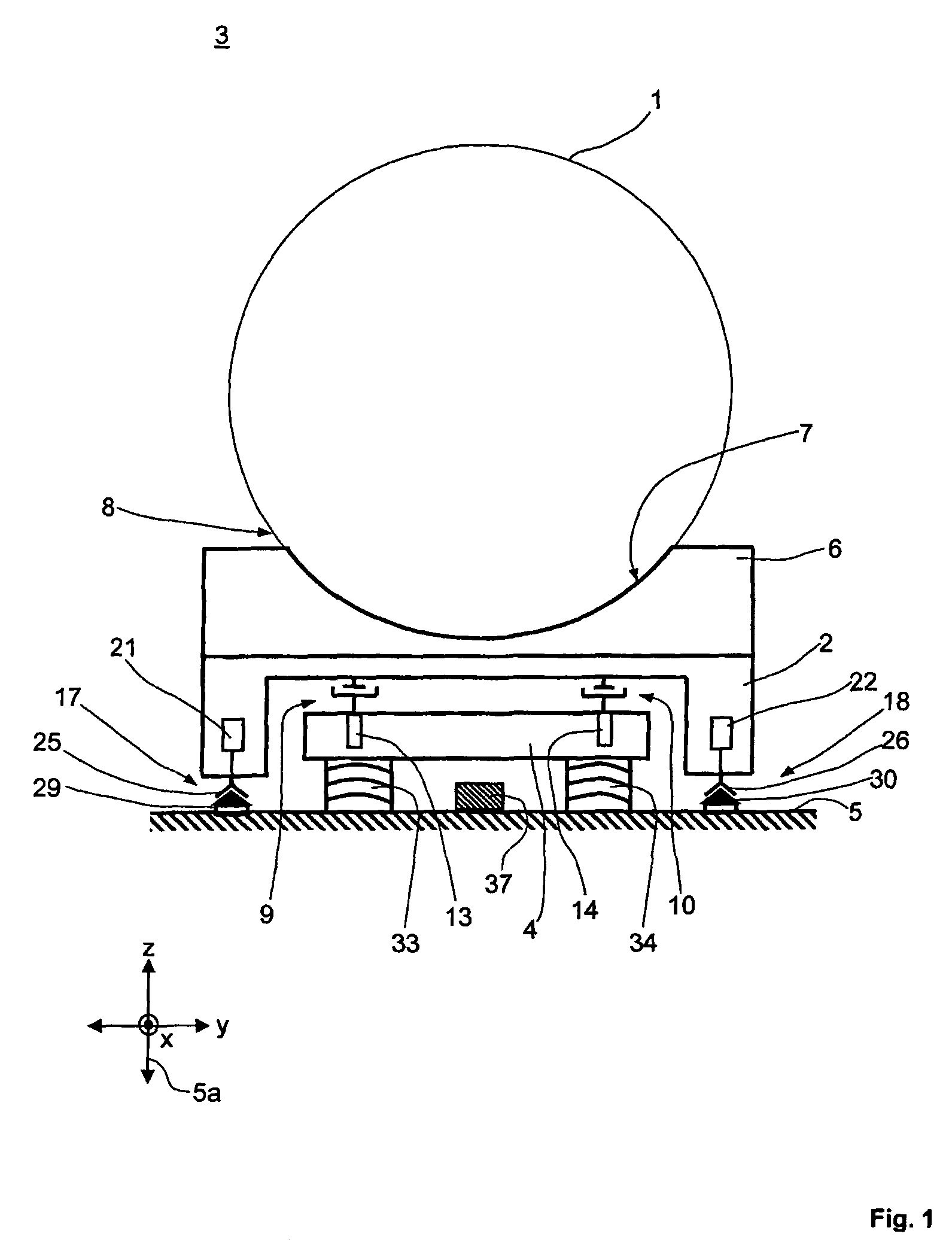 Device for transporting components for transportation systems