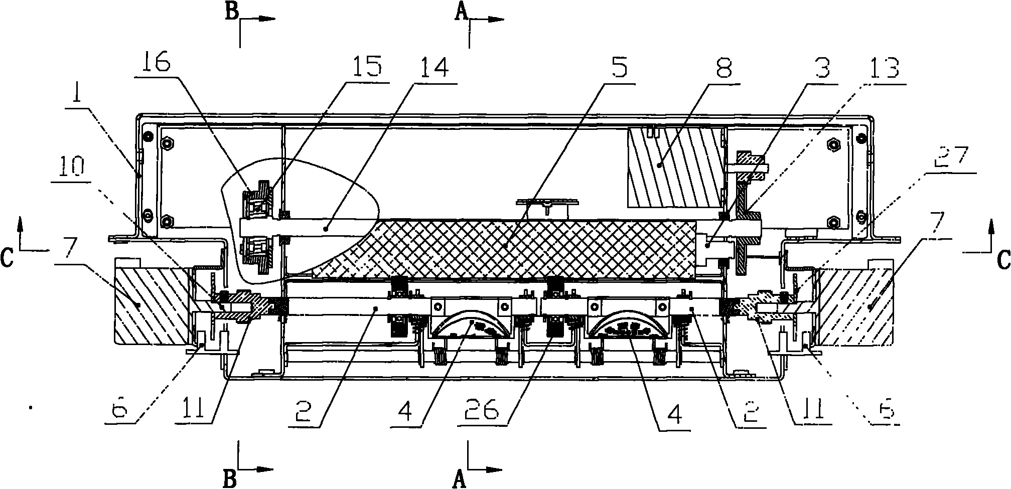 Automatic roll stamping seal device