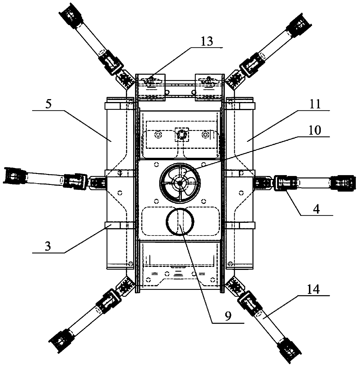 A robot suitable for underwater cruising and seabed crawling and its control method