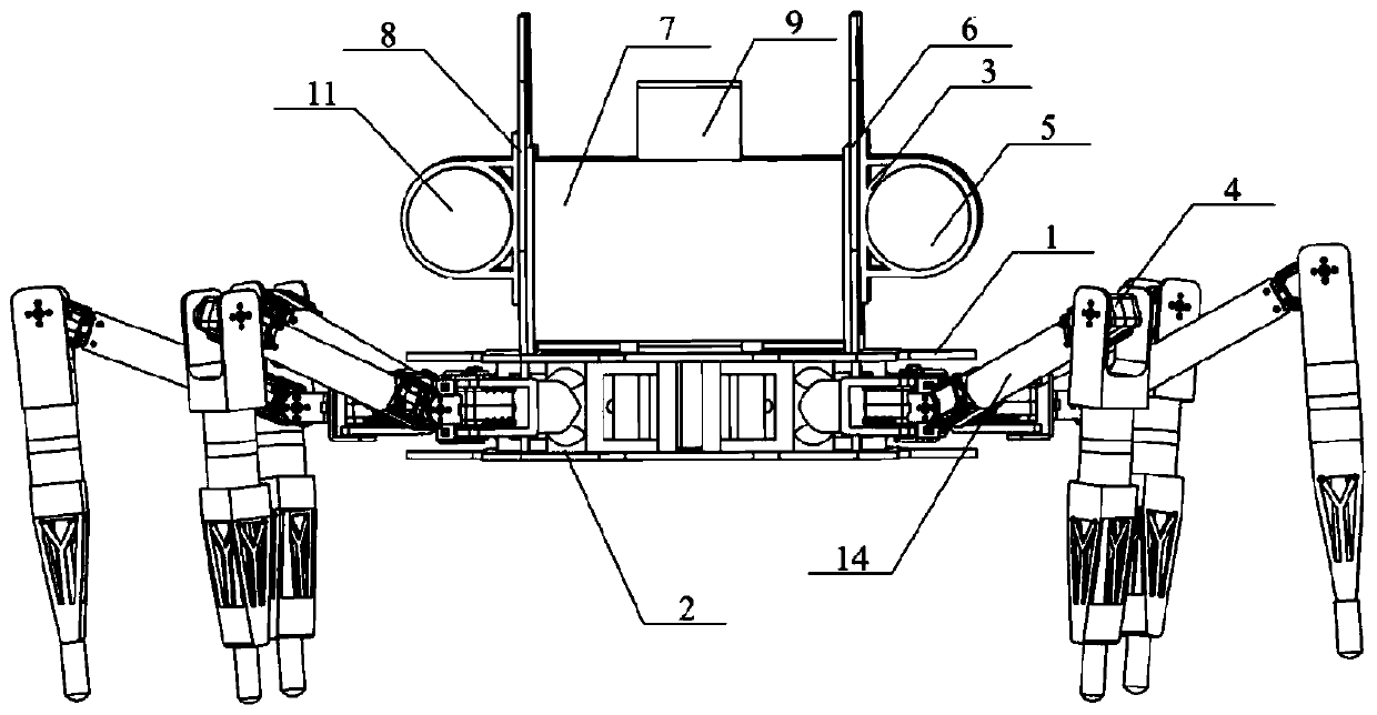 A robot suitable for underwater cruising and seabed crawling and its control method