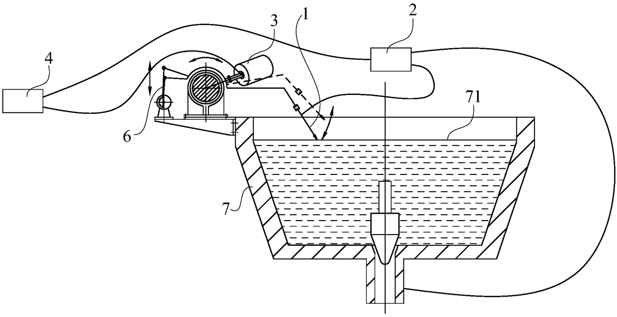 Liquid level detection device and liquid level detection method