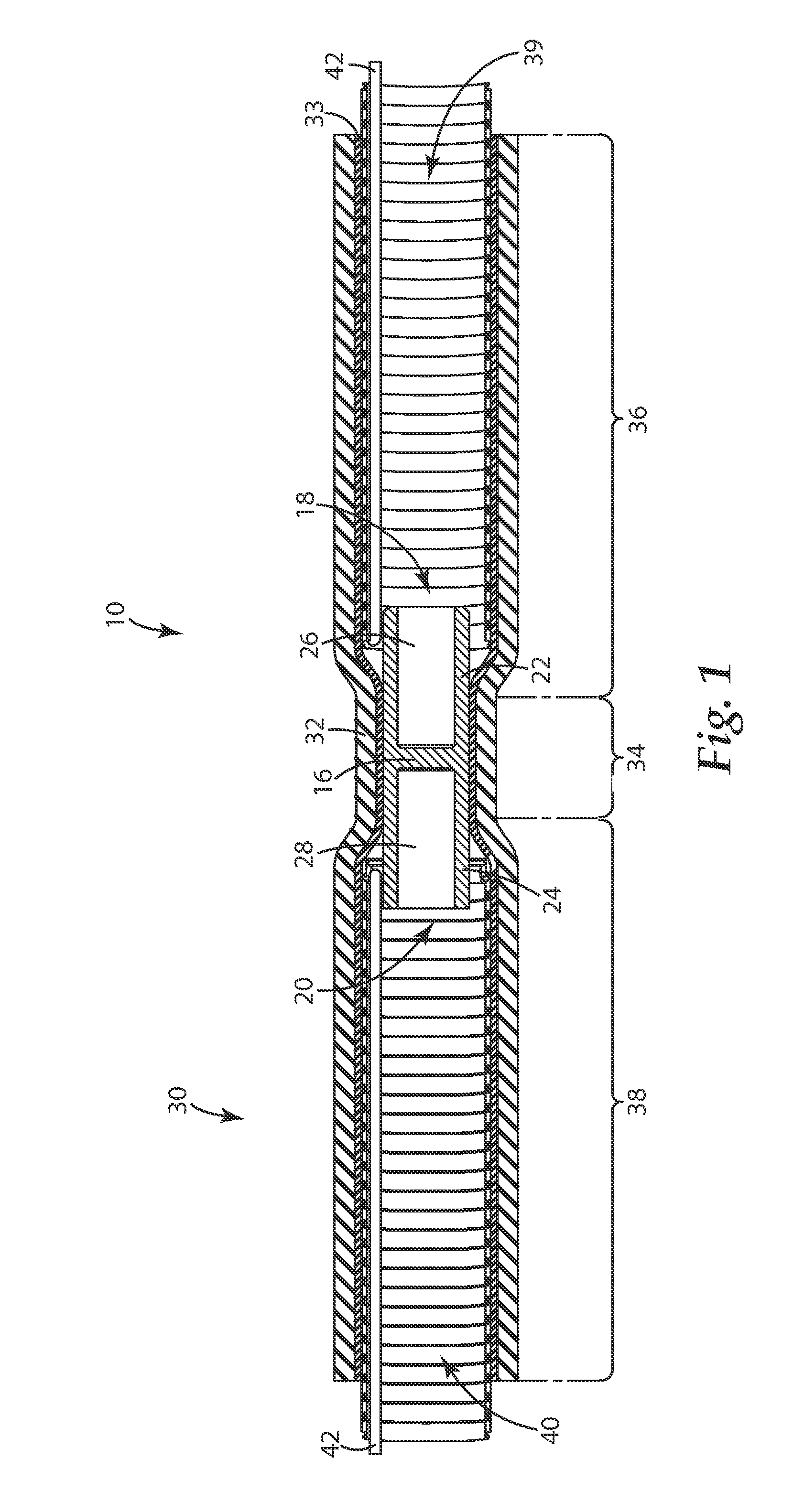 Tubular terminal for a cable