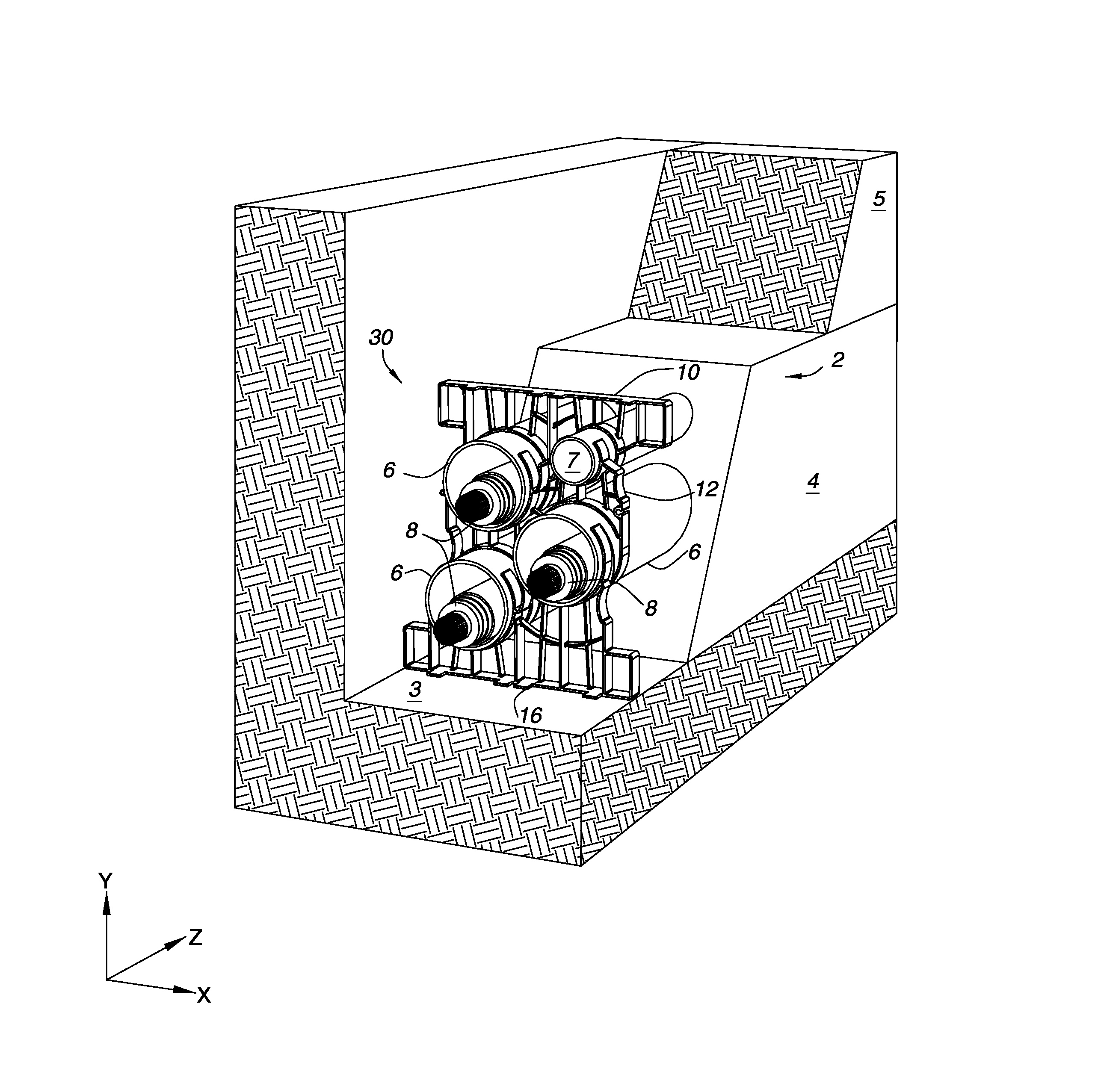 Low EMF compact duct spacer