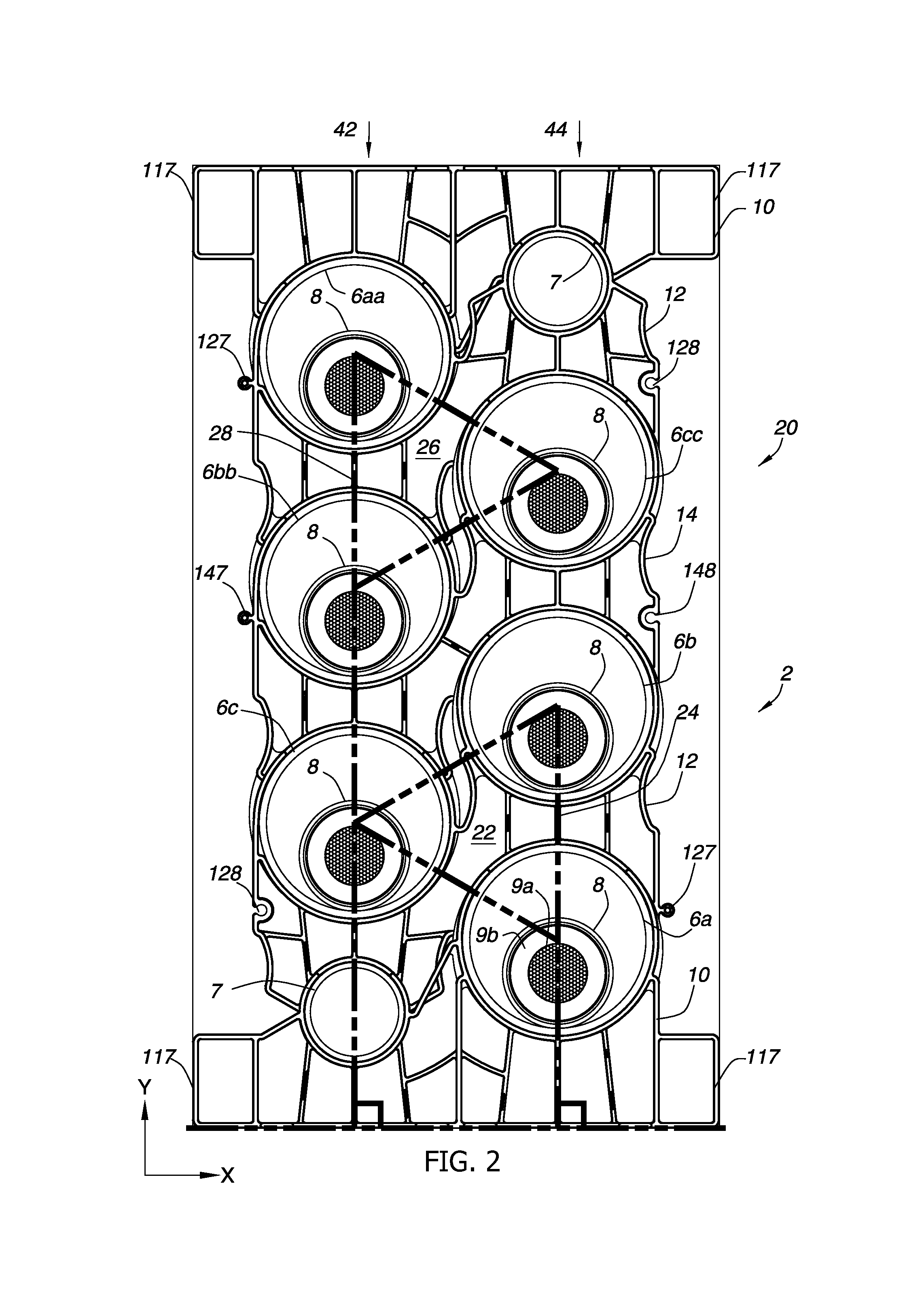 Low EMF compact duct spacer