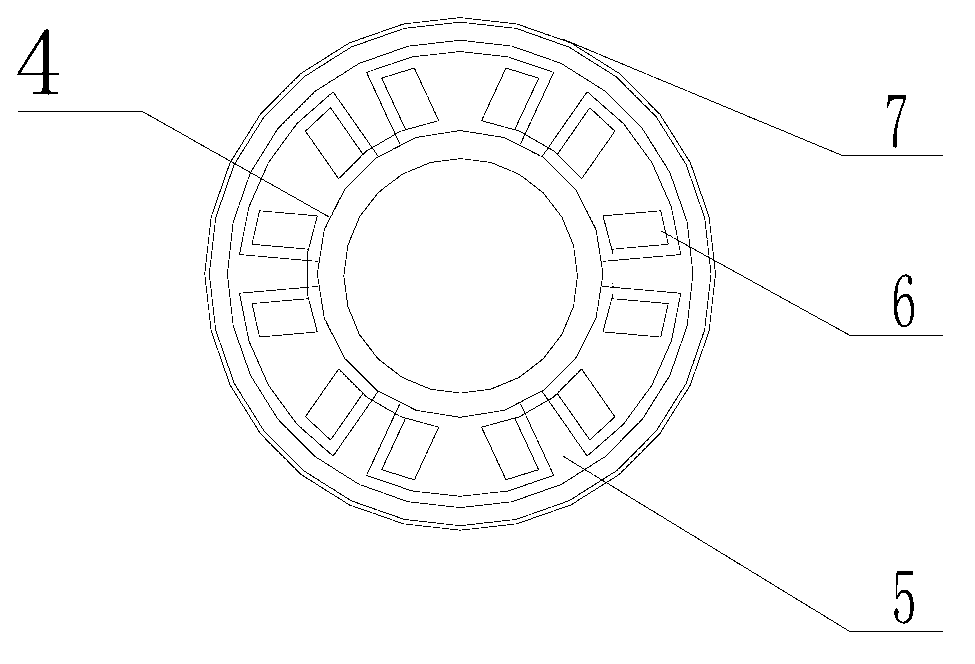 Electromagnetic induction desulfurizing molten iron jar