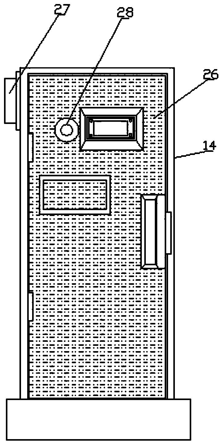 High-/low-voltage cabinet device of combined transformer for photovoltaic power generation