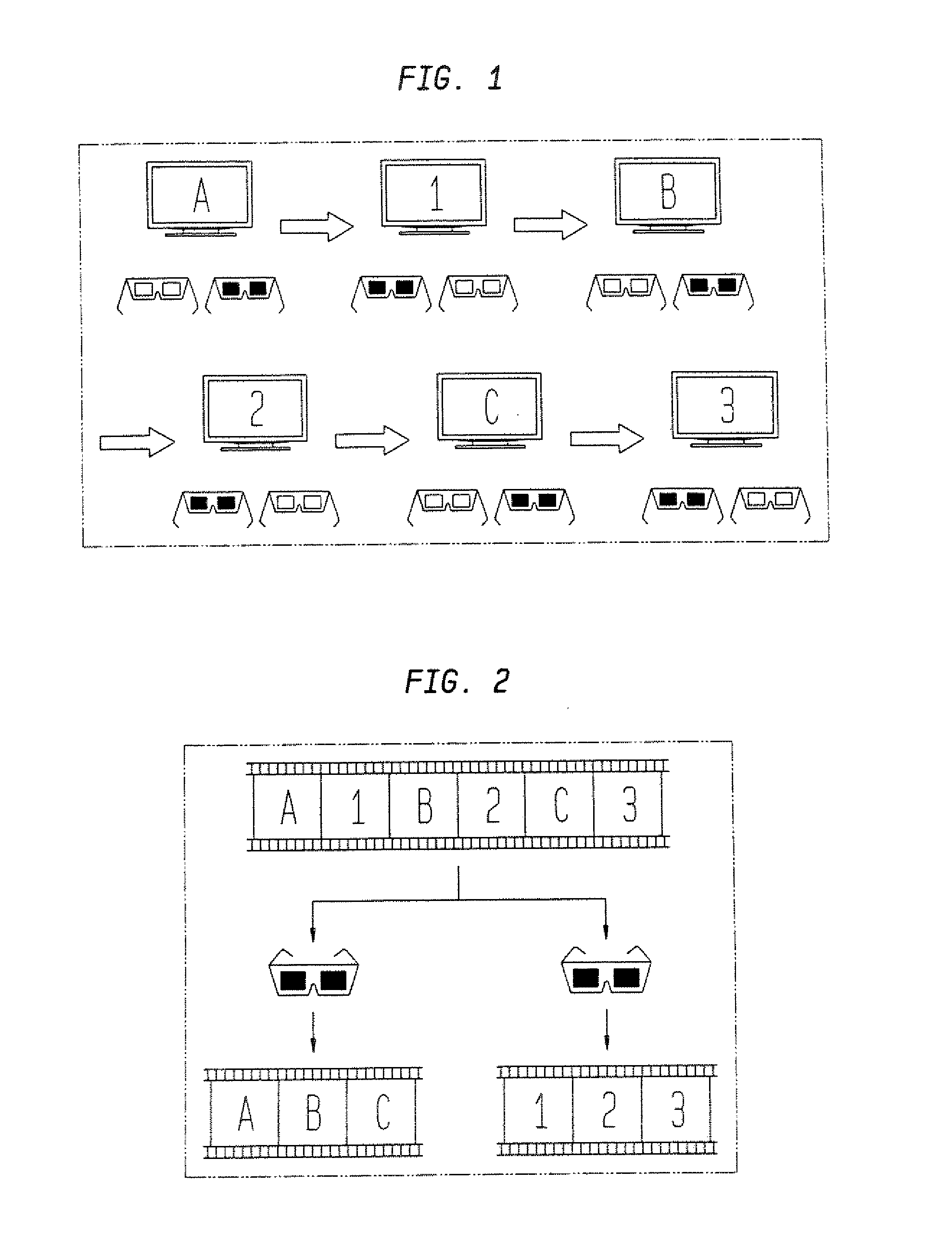 3D shutter glasses with mode switching based on orientation to display device