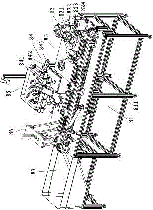 Labeling assembly line for stroke switch assembly machine