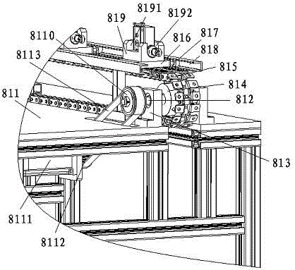 Labeling assembly line for stroke switch assembly machine