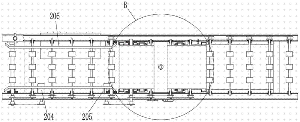 Automatic rice seedling plate overlapping device