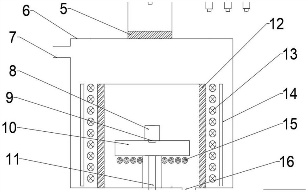 A device and method for preparing n-type doped diamond by microwave plasma-hot filament compound chemical vapor deposition