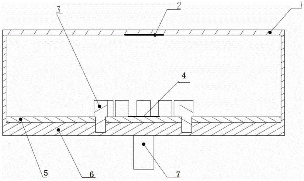 Double resonance oscillation circular polarization and short back reflection C waveband antenna