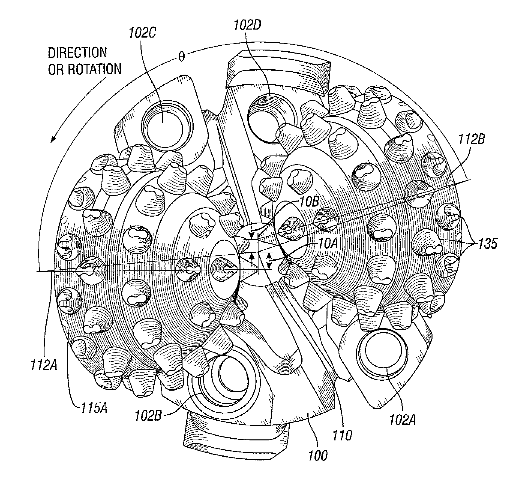 Two-cone drill bit with enhanced stability